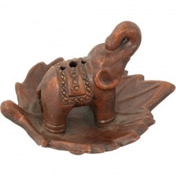 Ceramic Incense Holder Elephant Terra Cotta