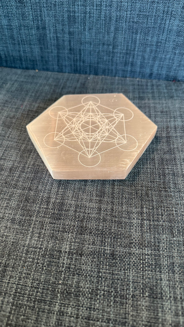 Selenite Charging plate Metatron