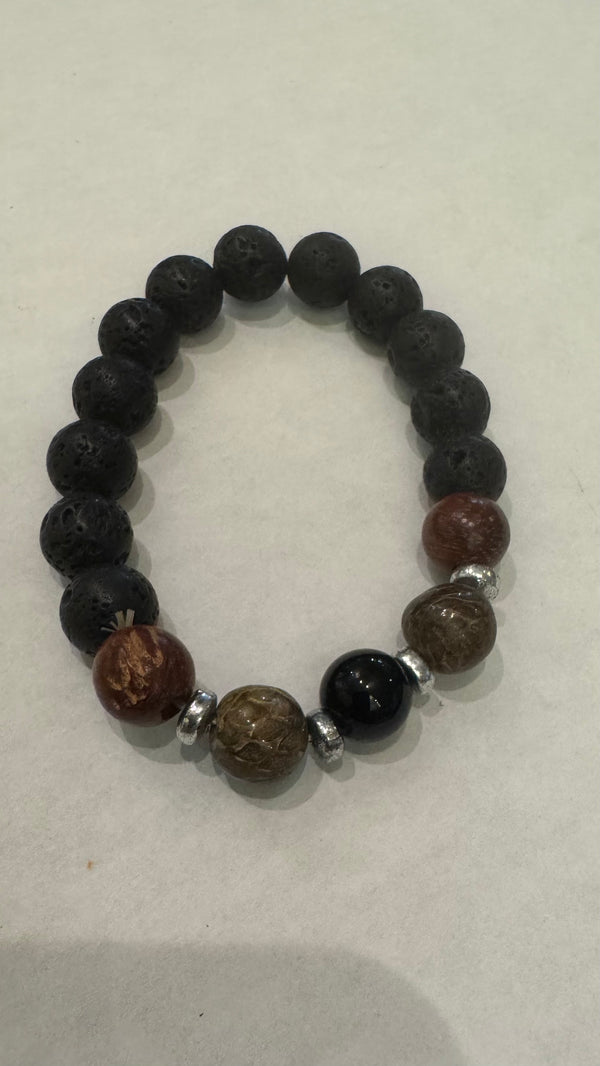 Lava with beads