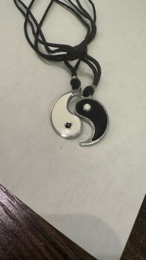 Necklaces  Yin and Yang two necklaces for bff or couple