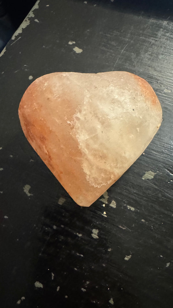 Himalayan Salt Rock Heart - Natural Heart-Shaped Salt Crystal for Love, Wellness, and Decor