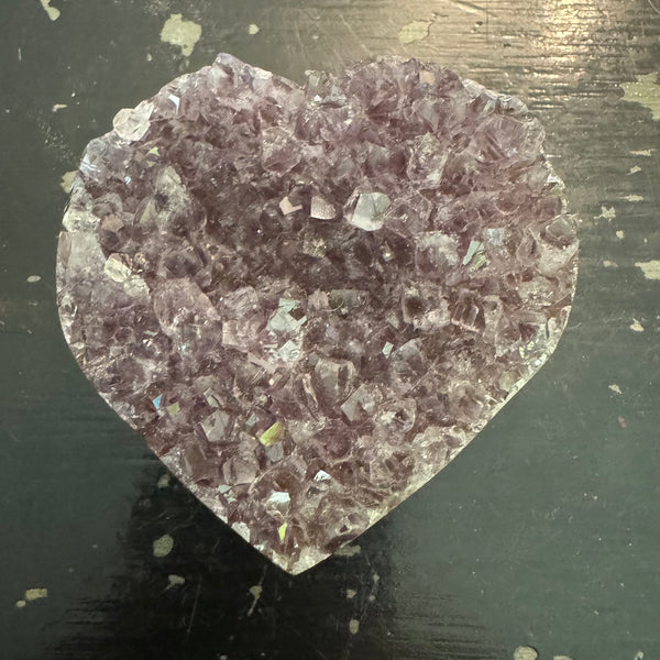 Amethyst Heart 3 x 2.5 inches