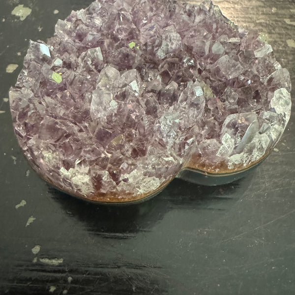 Amethyst Heart 3 x 2.5 inches