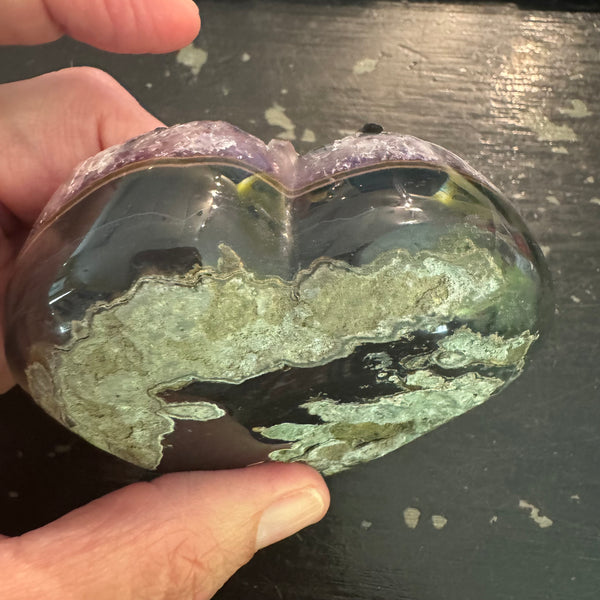 Amethyst Heart 3 x 2.5 inches