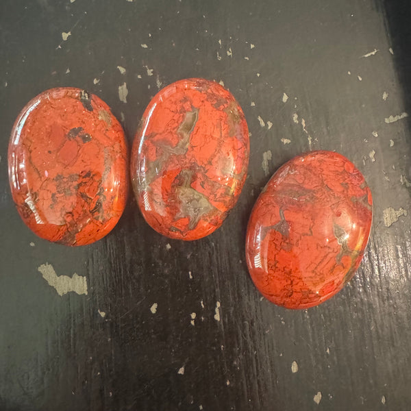 Red Jasper palm stone