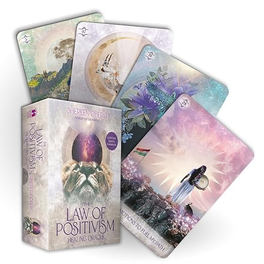 The Law of Positivism Healing Oracle - 50-Card Deck and Guidebook by Shereen Oberg