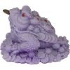 Purple Feng Shui Money Toad Figurine | Frosted Acrylic Abundance Decor