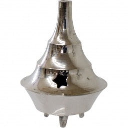 Silver Brass Incense Cone Burner | 2.5 Inch Cone Incense Holder