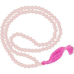 Rose Quartz Mala Prayer Beads | 108 Bead Meditation Mala Necklace