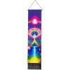Shambhala Linen Wall Banner with Fringe | Spiritual Home Decor