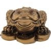Gold Feng Shui Money Toad Figurine | Three-Legged Toad for Luck and Abundance