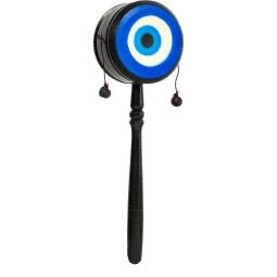 Evil Eye Drum Dumplin | Small Handheld Ritual Drum 9.5 Inch