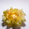 Lemon Citrine Tealight Holder – Gemstone Cluster Points Crystal Candle Holder