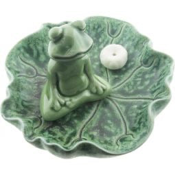 Ceramic Incense Holder - Meditating Frog