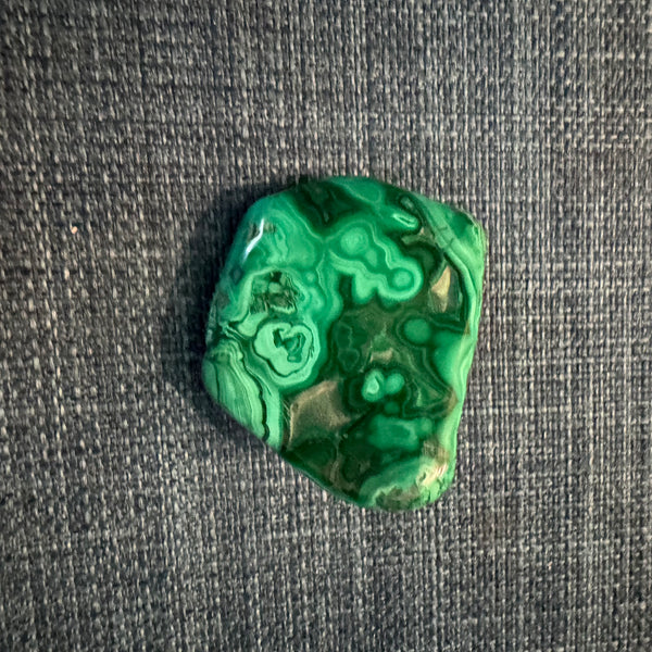Malachite Palm Stone 2.1 oz