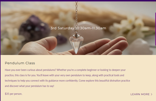 Pendulum Class – Learn to Use & Connect with Your Pendulum