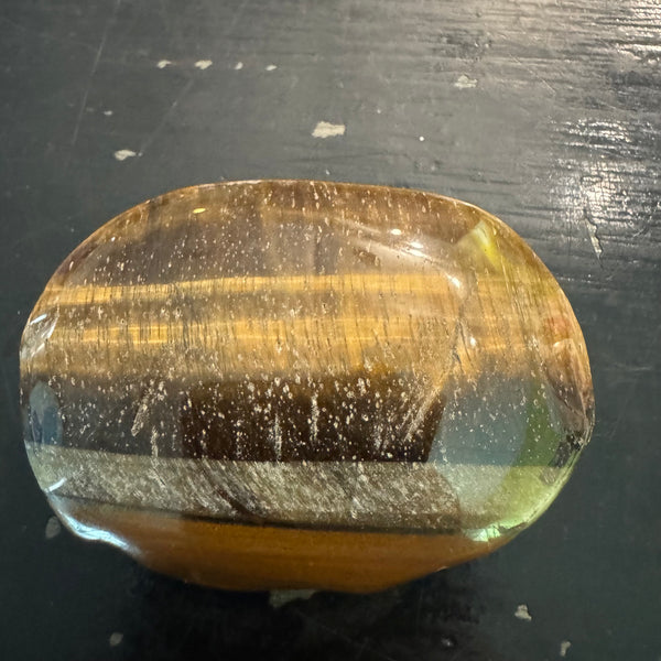 Tiger's Eye palm stone