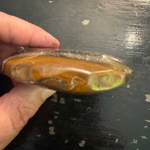 Tiger's Eye palm stone