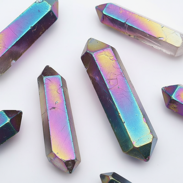 Aura Quartz Crystal Points - Rainbow Energy