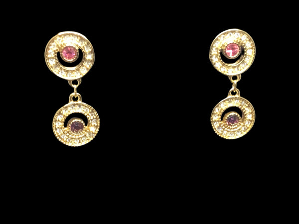 Earring Nice & Bella Pink and Gold