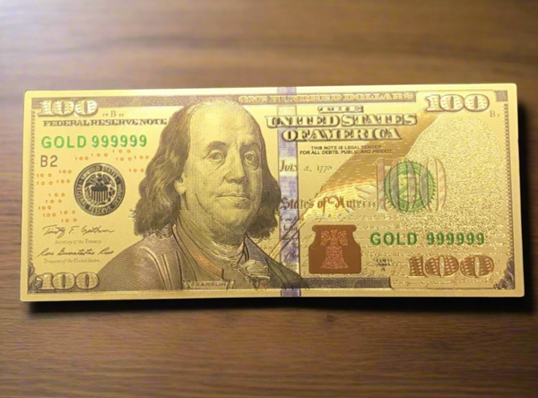 100 dollar gold bill