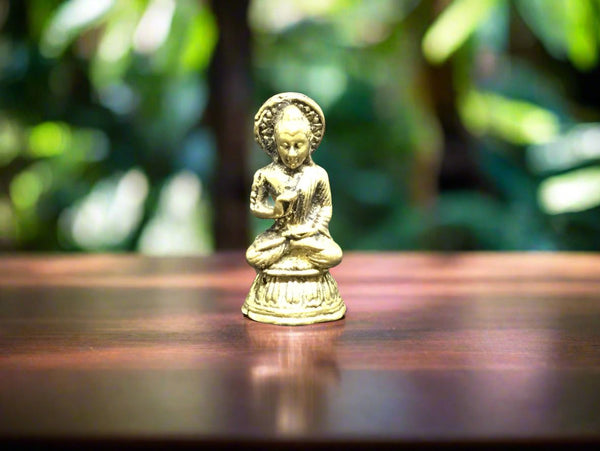 Mini Brass Statues Chakra Buddha*