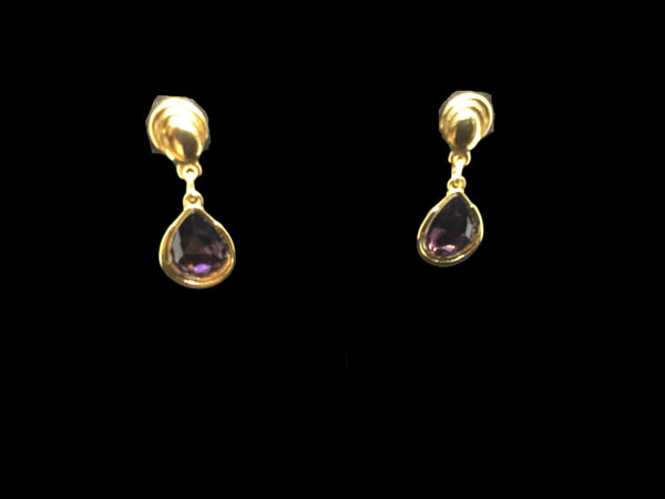 Earring Nice & Bella Purple and Gold