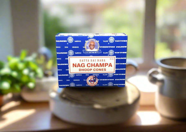 Satya Nag Champa Incense Cones Display Box