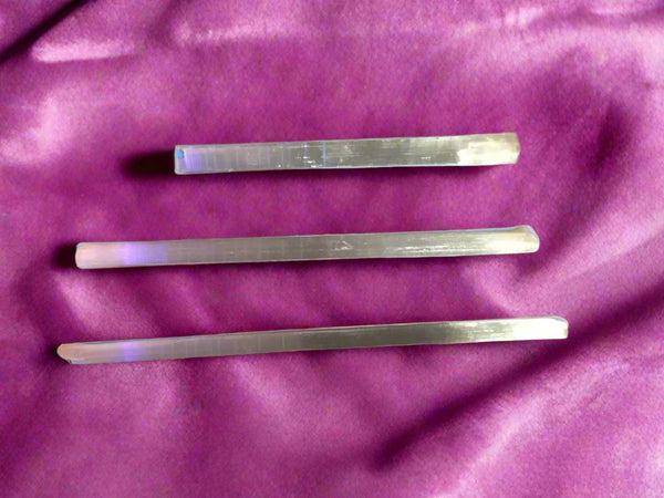 Selenite Rough Specimen Wand Stick 8.5 Inches and up*