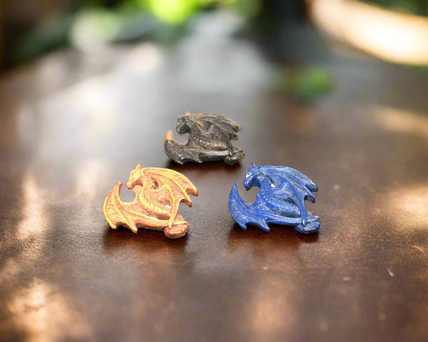 Mini Dragon Asst'd Colors Polyresin Figurines