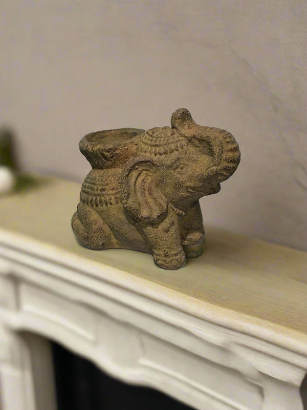 Volcanic Tealight Holder - Lucky Elephant