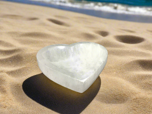 Selenite Bowl Large - Heart