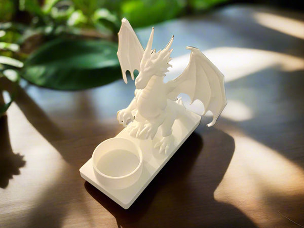 Dragon with crystal holder 3d printed