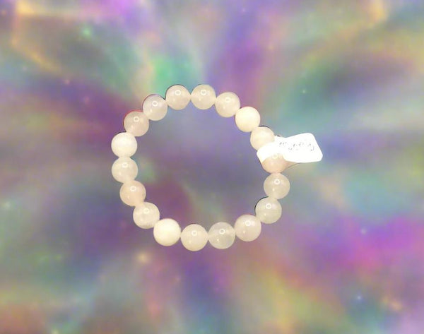 Rose Quartz Elastic Bracelet 10mm Round Beads