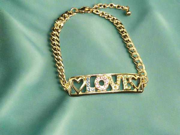 Nice & Bella Necklace Love bracelet gold tone