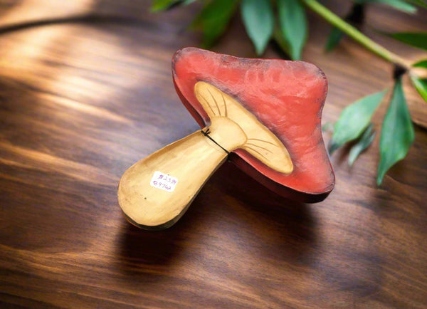 Wooden Incense Holder - Mushroom