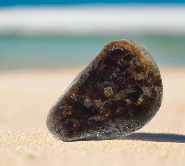 Citrine Druze polished 2 x 1.8