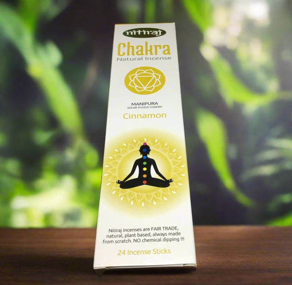 Nitiraj Natural Chakras Incense - Solar Plexus Chakra - Cinnamon