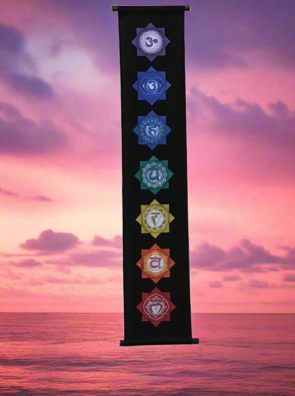 Cotton Flaps Banner - 7 Chakras*