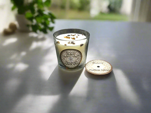 Harmonia Soy Gem Votive Candle - Problem Solver Tiger Eye