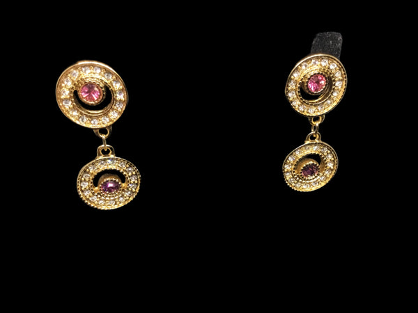 Earring Nice & Bella Pink and Gold