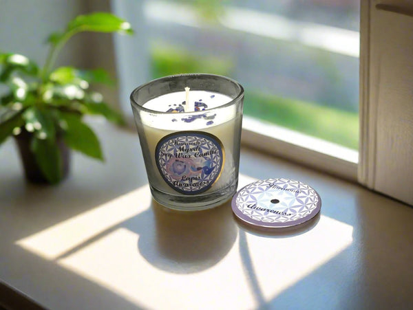 Harmonia Soy Gem Votive Candle - Awareness Lapis