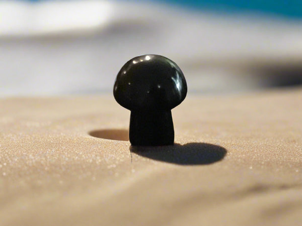 Black Obsidian Mini Mushroom