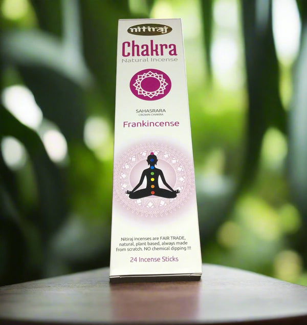 Nitiraj Natural Chakras Incense 25 gr - Crown Chakra- Frankincense