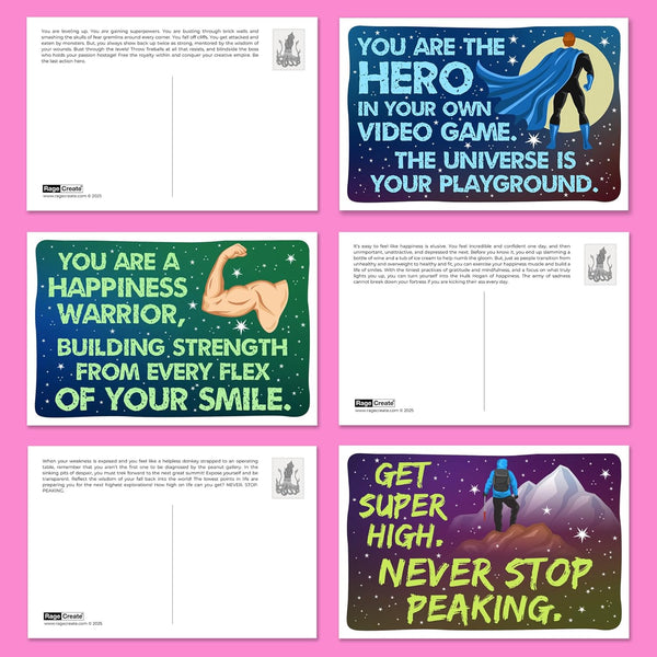 Rage Create Sweet-Ass Affirmations® Maniac Postcard Pack (22 Cards)
