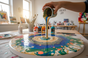 Pouring Art with Gratitude