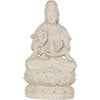 Volcanic Stone Statue Quan Yin White (each)