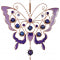Fuchsia Butterfly Wind Chime