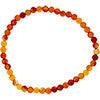 Bracelet - Elastic Bracelet 4mm Round Beads - Mix Agate