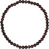 Elastic Bracelet 4mm Round Beads - Garnet*